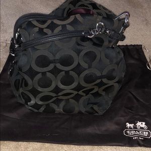 Black Coach shoulder bag
